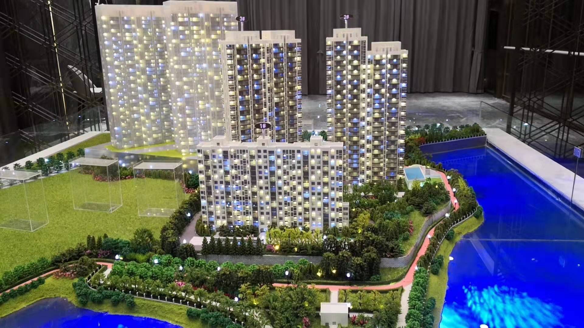 武漢墨水湖  藍(lán)天湖岸項(xiàng)目展示沙盤(pán)1