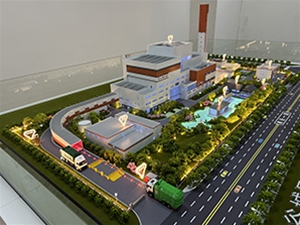 襄陽谷城焚燒發(fā)電廠模型