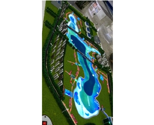 萬家湖污水處理系統(tǒng)電子展示沙盤