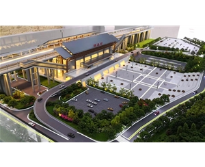 襄陽保康高鐵站升降沙盤