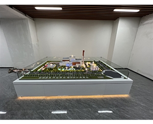 襄陽谷城焚燒發(fā)電廠模型