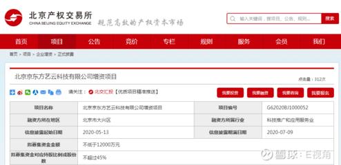 京東方旗下科技公司增資項目掛牌北交所，聚焦計算機軟硬件及輔助設備領域